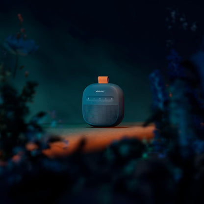 SoundLink Micro Portable Bluetooth Speaker (2nd Gen), Wireless Outdoor Speaker, Up to 12 Hours Battery Life, Waterproof and Dustproof, Blue Dusk