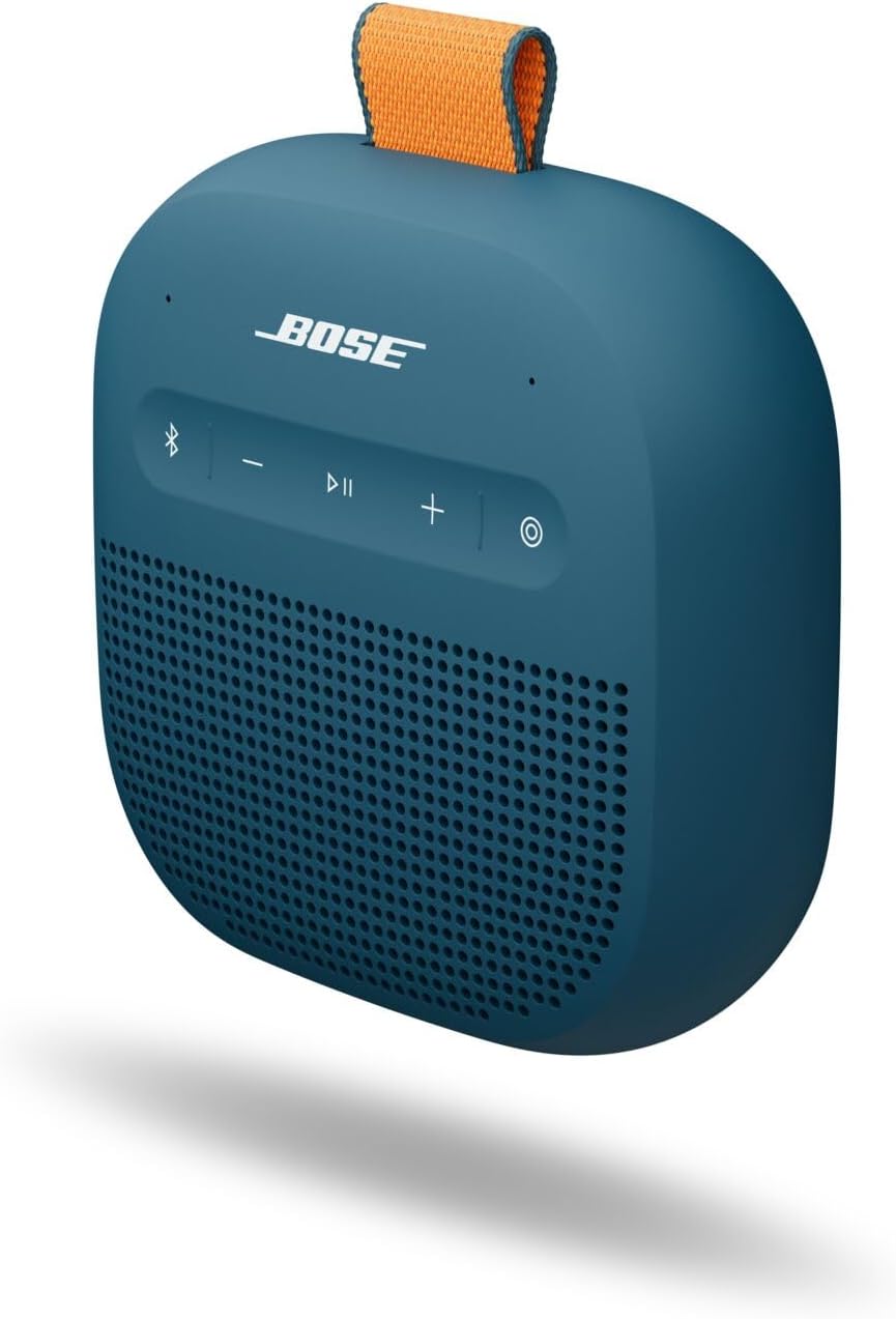 SoundLink Micro Portable Bluetooth Speaker (2nd Gen), Wireless Outdoor Speaker, Up to 12 Hours Battery Life, Waterproof and Dustproof, Blue Dusk