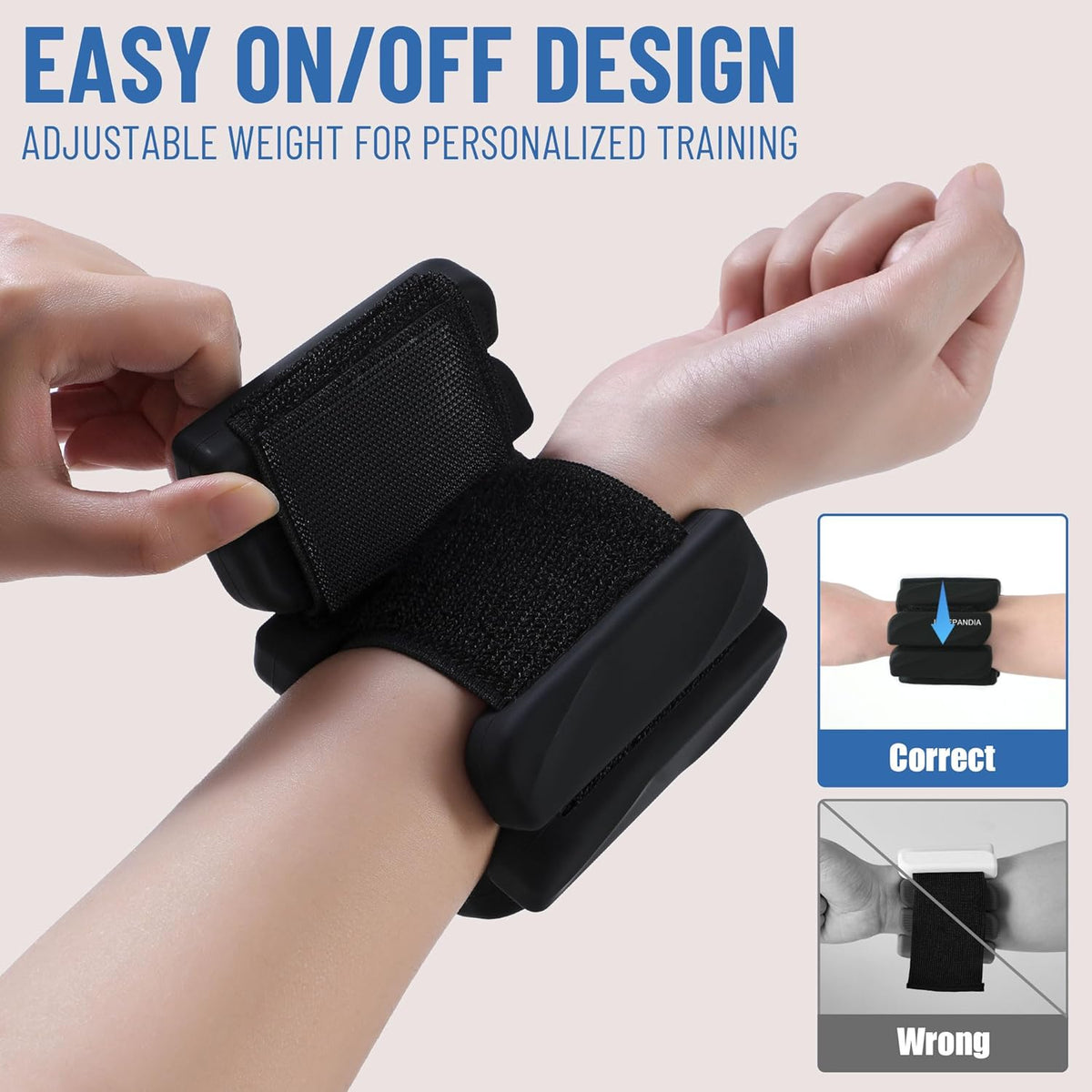 Wrist & Ankle Weights for Women and Men, 2lbs/4lbs Pairs Adjustable Silicone Weighted Bangles for Arm & Leg Workouts, Perfect for Pilates, Barre, Yoga, Walking & Home Fitness