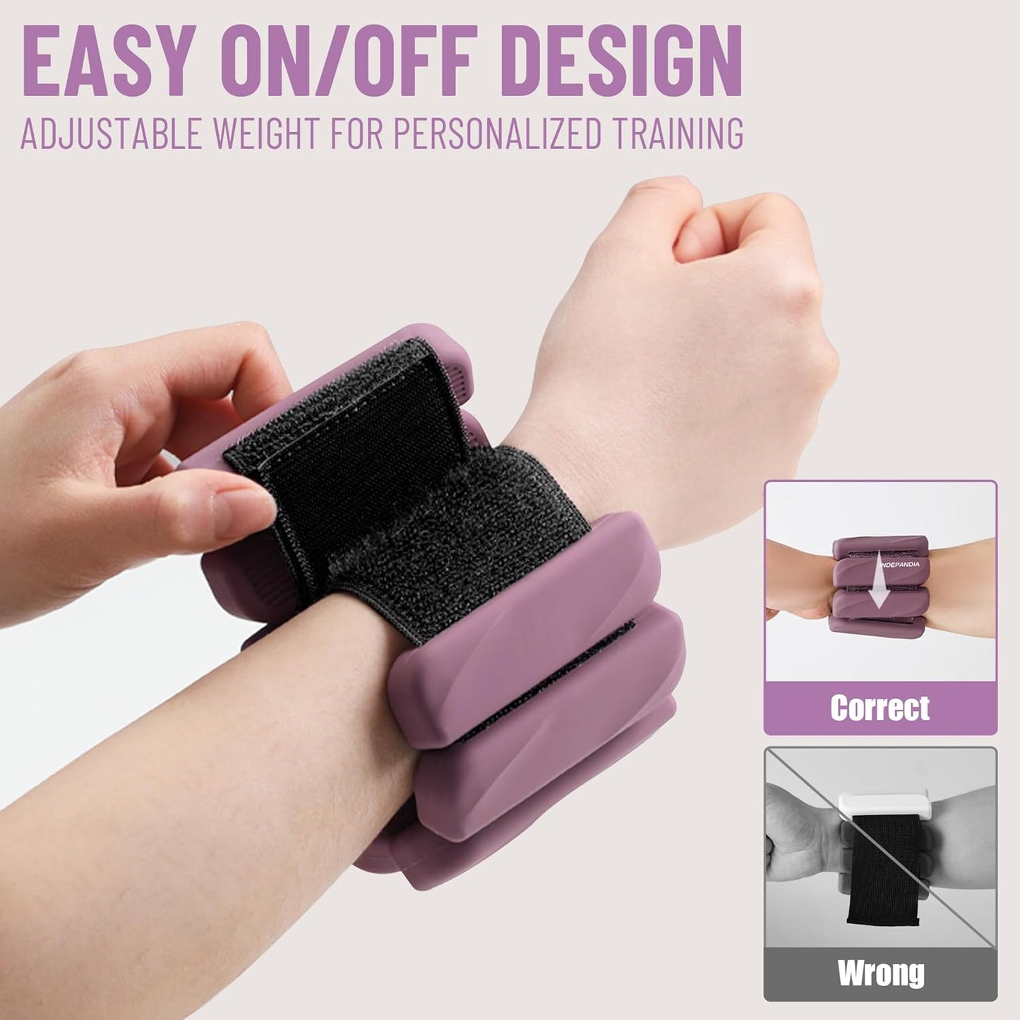 Wrist & Ankle Weights for Women and Men, 2lbs/4lbs Pairs Adjustable Silicone Weighted Bangles for Arm & Leg Workouts, Perfect for Pilates, Barre, Yoga, Walking & Home Fitness