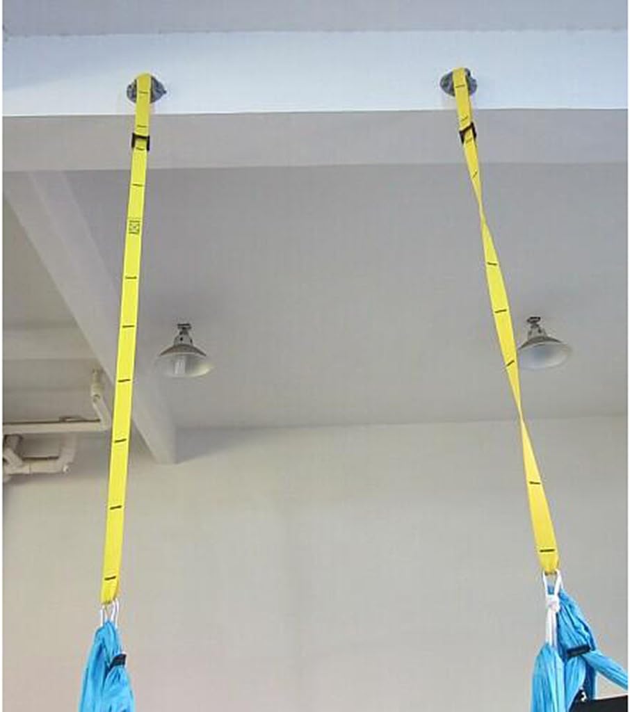 2Pcs Wall Mount Bracket for Suspension Straps Ceiling Anchor Hooks | Ceiling Mount Bracket for Gymnastic Rings, Aerial Yoga Swing, Body Weight Strength Training Systems