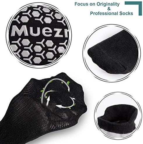 Men's Non-Slip Yoga Socks, Anti-Skid Pilates, Barre, Bikram Fitness Hospital Slipper Socks with Grips