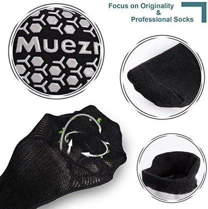 Men's Non-Slip Yoga Socks, Anti-Skid Pilates, Barre, Bikram Fitness Hospital Slipper Socks with Grips