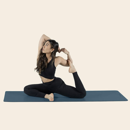 Laguna 5mm Yoga Mat - Fitness Mat for Women, Men & Children, Slip-Resistant and Moisture Absorbing Exercise Mat for Home, Pilates, Yoga and Floor Workouts
