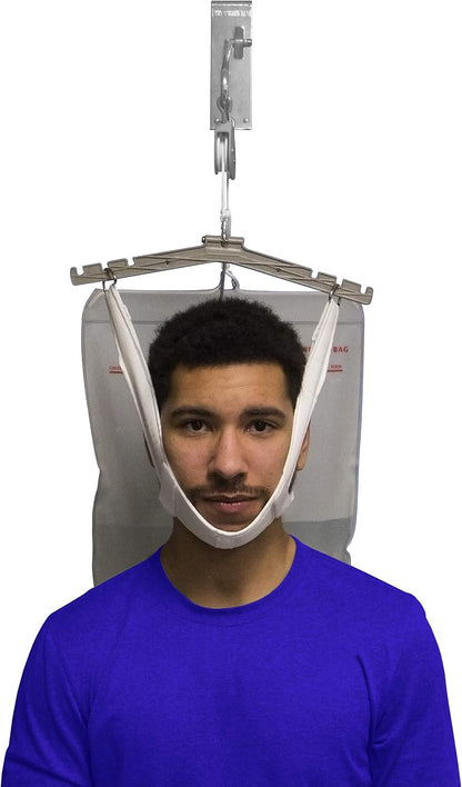 Cervical Traction Kit, Neck Pain Relief, Vertebrae Disk Herniation, Complete Over Door Setup