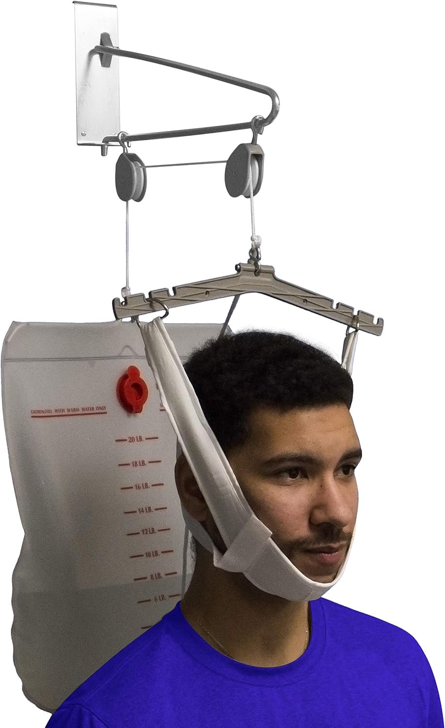 Cervical Traction Kit, Neck Pain Relief, Vertebrae Disk Herniation, Complete Over Door Setup