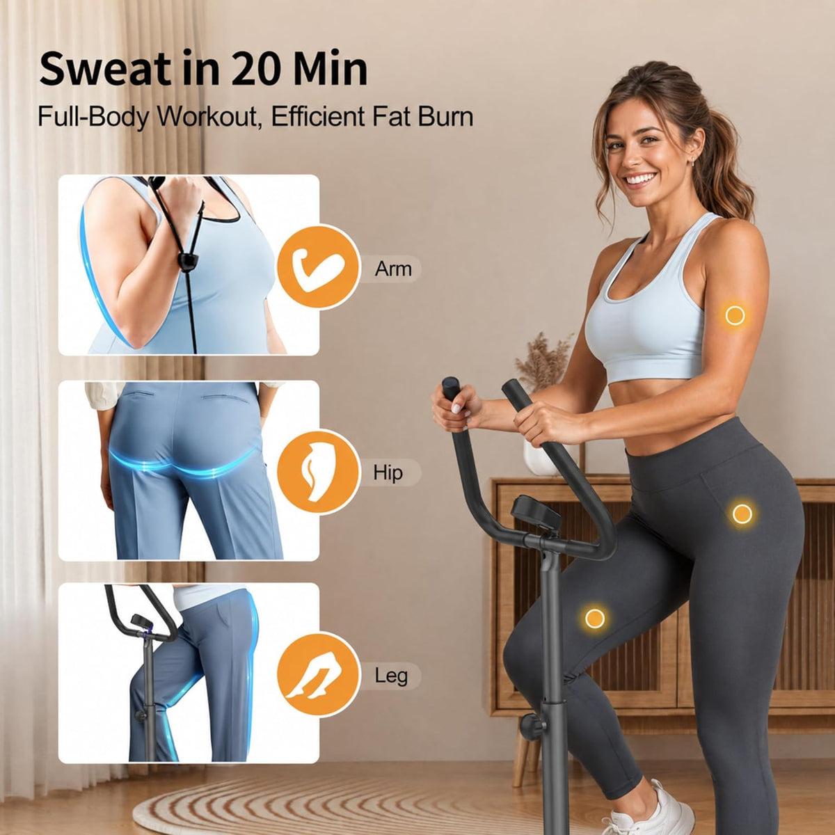 ZIWWVY Stepper Machine with Resistance Bands, Mini Stepper with 300LBS Weight Capacity, Twist Stepper for Full Body Workout, Adjustable Step Height, Smooth and Quiet, Step Machine for Men Women