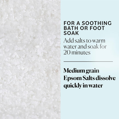 Epsom Salt Bath Soak 5 lbs, Magnesium Sulfate USP, Unscented