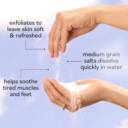 Epsom Salt Bath Soak 5 lbs, Magnesium Sulfate USP, Unscented