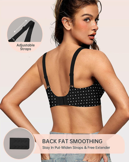 Womens Deep V Bras Wireless Comfortable Bra Supportive No Underwire Bras Tshirt Push Up Bralettes Plunge Seamless Bra - Colors B