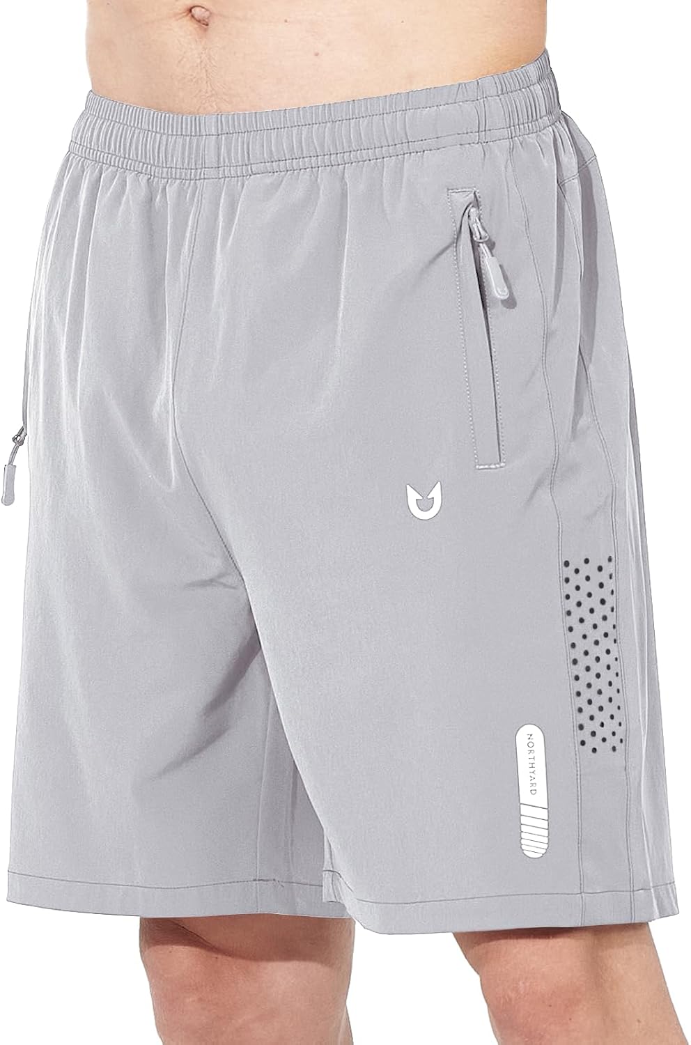 Men's Athletic Running Shorts Gym Workout 7"/9"/5" Quick Dry Lightweight Sports Basketball Tennis 3 Zipper Pockets