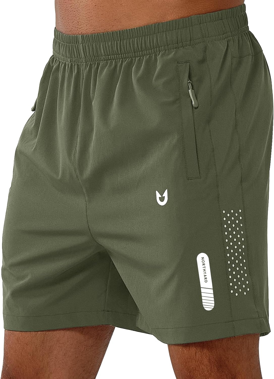 Men's Athletic Running Shorts Gym Workout 7"/9"/5" Quick Dry Lightweight Sports Basketball Tennis 3 Zipper Pockets