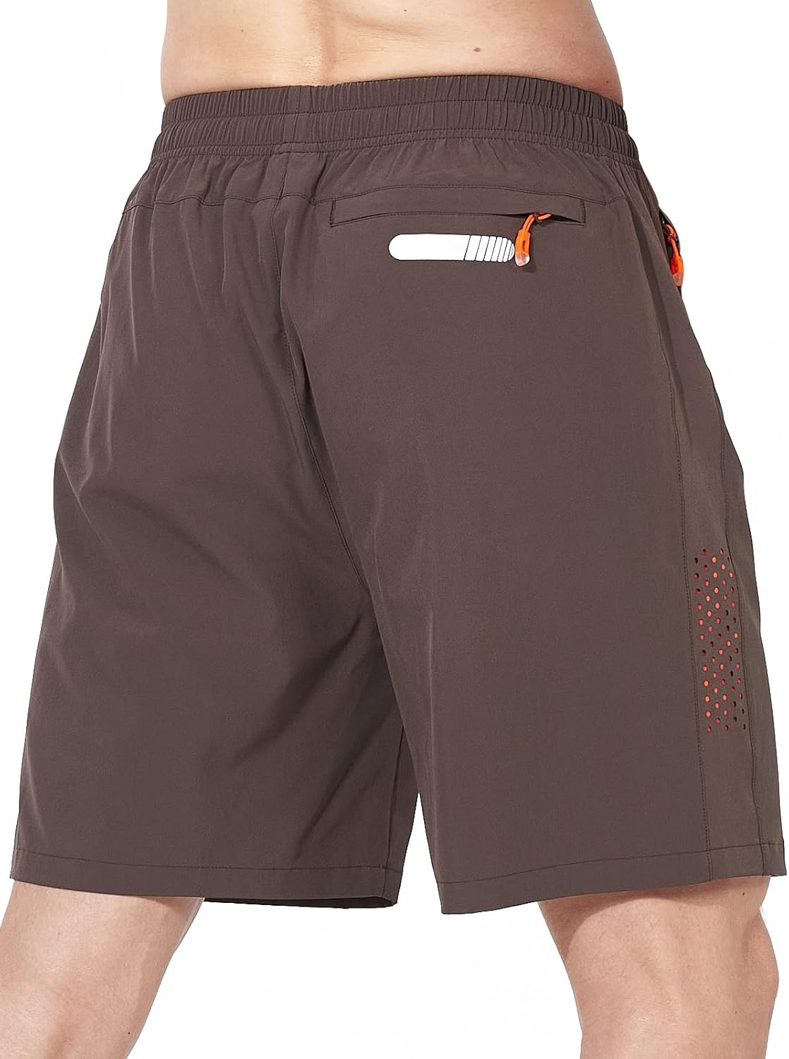 Men's Athletic Running Shorts Gym Workout 7"/9"/5" Quick Dry Lightweight Sports Basketball Tennis 3 Zipper Pockets
