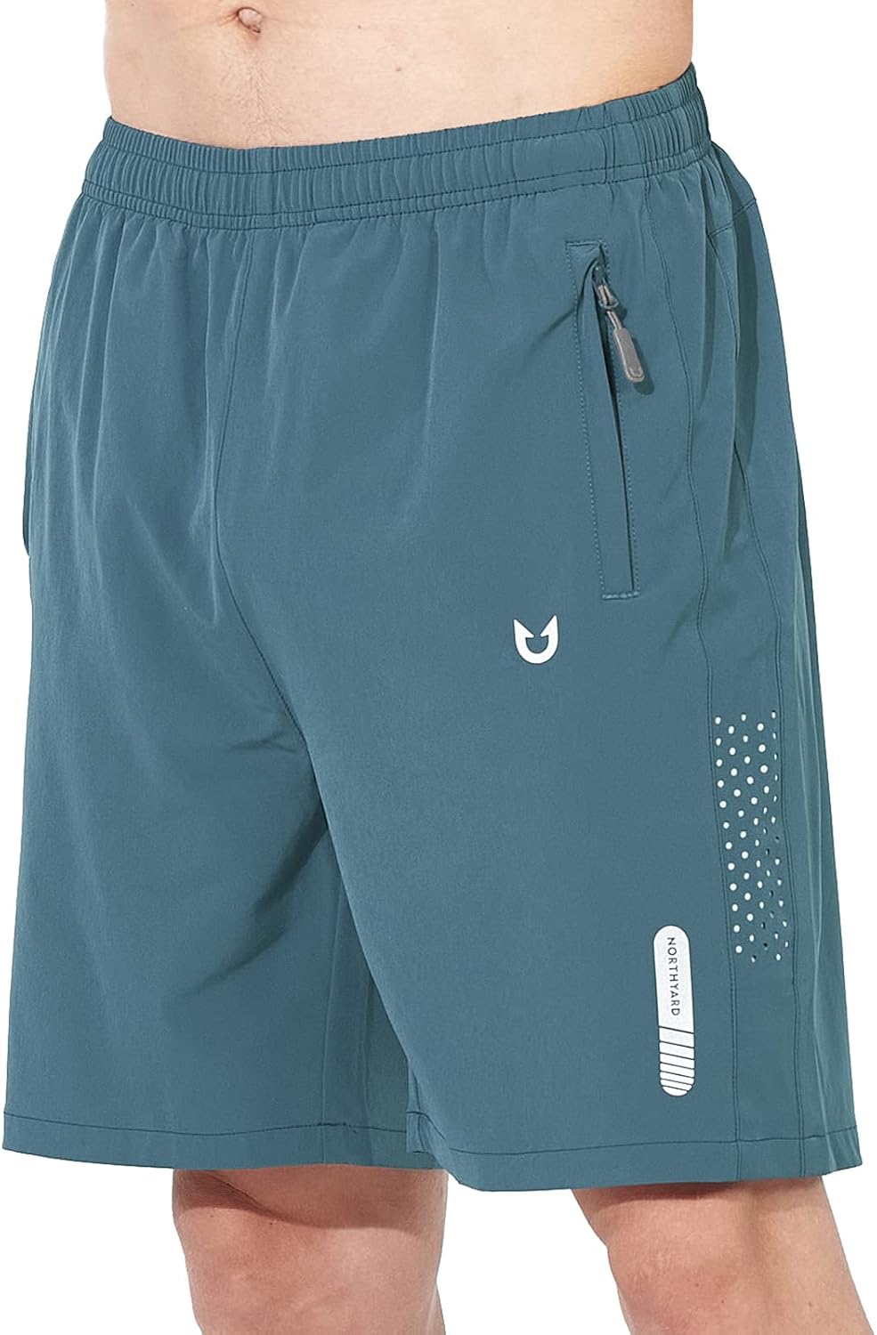 Men's Athletic Running Shorts Gym Workout 7"/9"/5" Quick Dry Lightweight Sports Basketball Tennis 3 Zipper Pockets