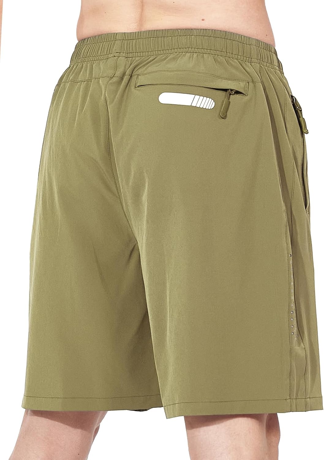 Men's Athletic Running Shorts Gym Workout 7"/9"/5" Quick Dry Lightweight Sports Basketball Tennis 3 Zipper Pockets