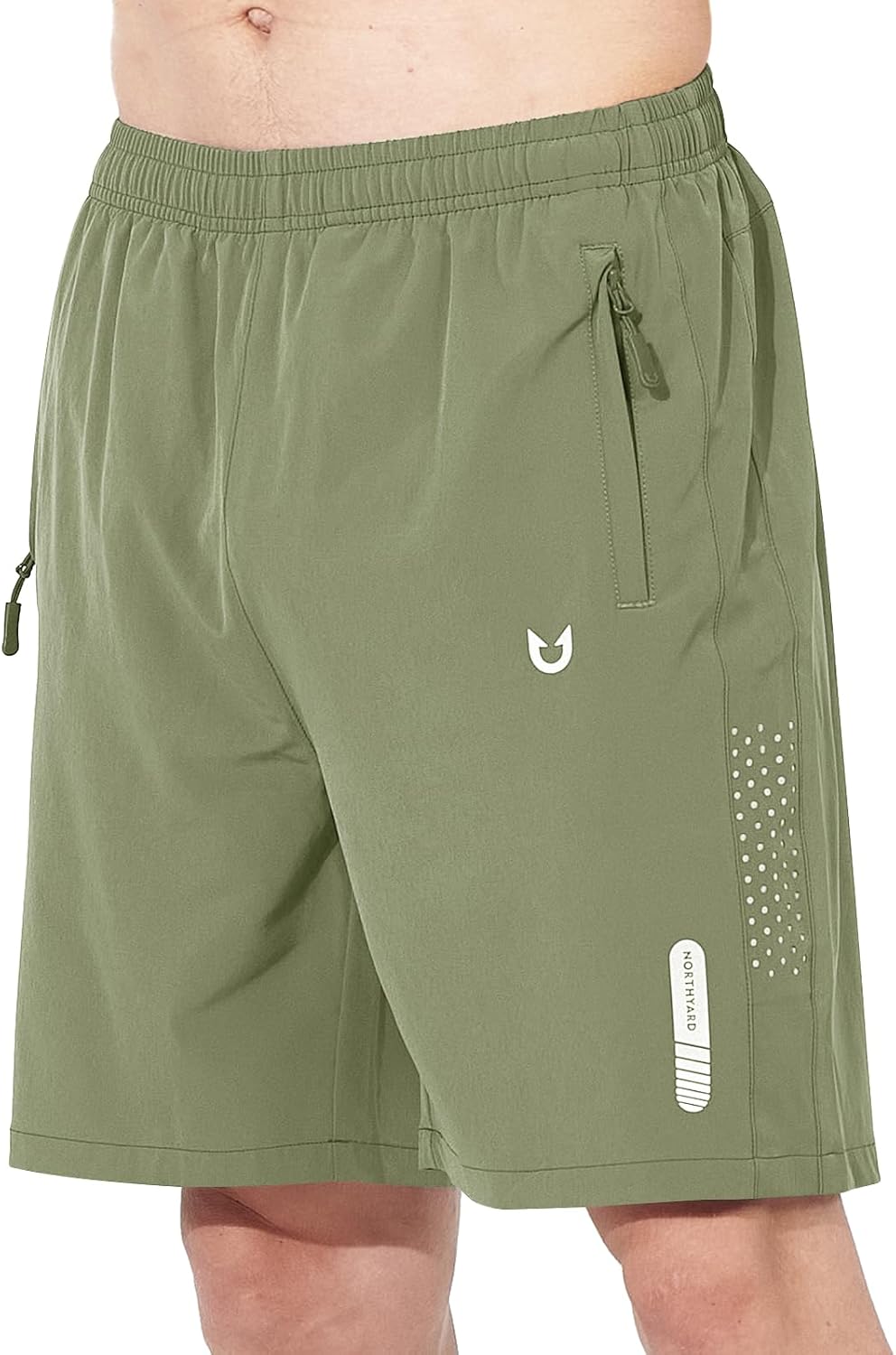 Men's Athletic Running Shorts Gym Workout 7"/9"/5" Quick Dry Lightweight Sports Basketball Tennis 3 Zipper Pockets