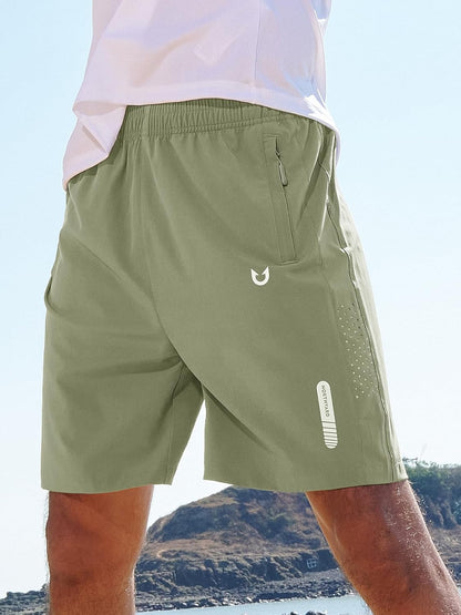 Men's Athletic Running Shorts Gym Workout 7"/9"/5" Quick Dry Lightweight Sports Basketball Tennis 3 Zipper Pockets