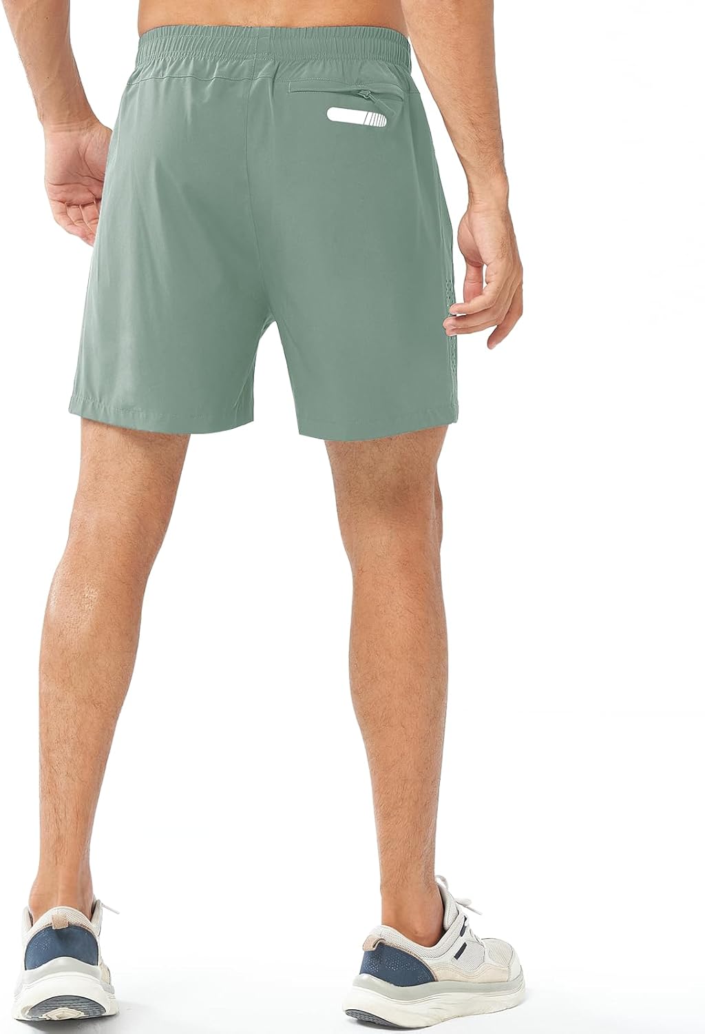 Men's Athletic Running Shorts Gym Workout 7"/9"/5" Quick Dry Lightweight Sports Basketball Tennis 3 Zipper Pockets