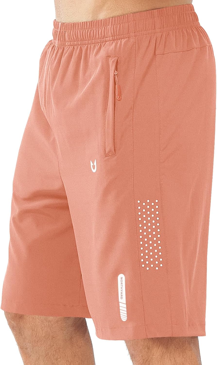 Men's Athletic Running Shorts Gym Workout 7"/9"/5" Quick Dry Lightweight Sports Basketball Tennis 3 Zipper Pockets