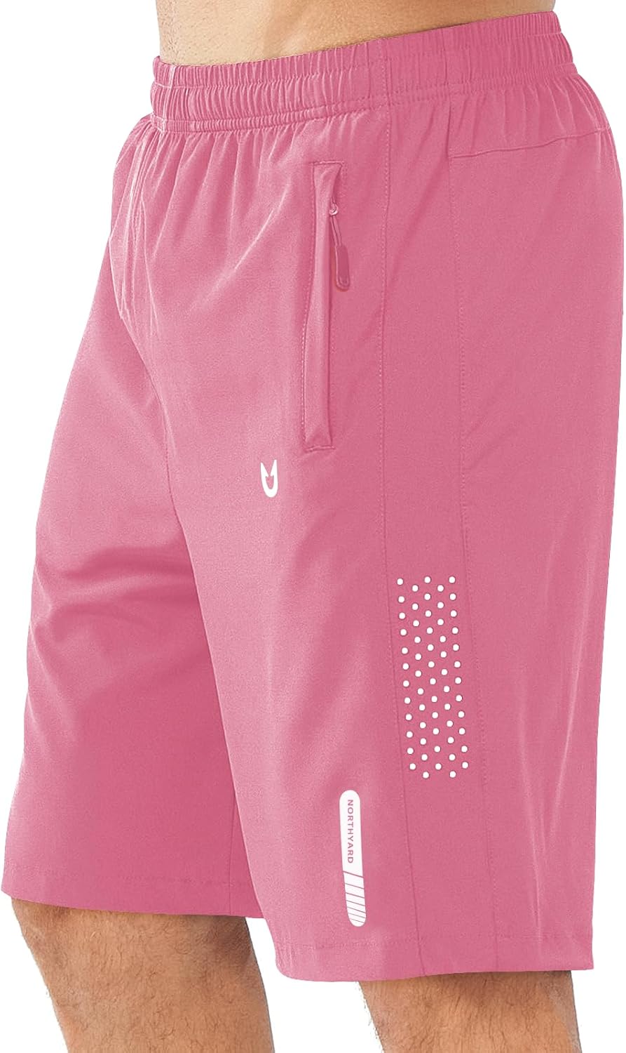 Men's Athletic Running Shorts Gym Workout 7"/9"/5" Quick Dry Lightweight Sports Basketball Tennis 3 Zipper Pockets