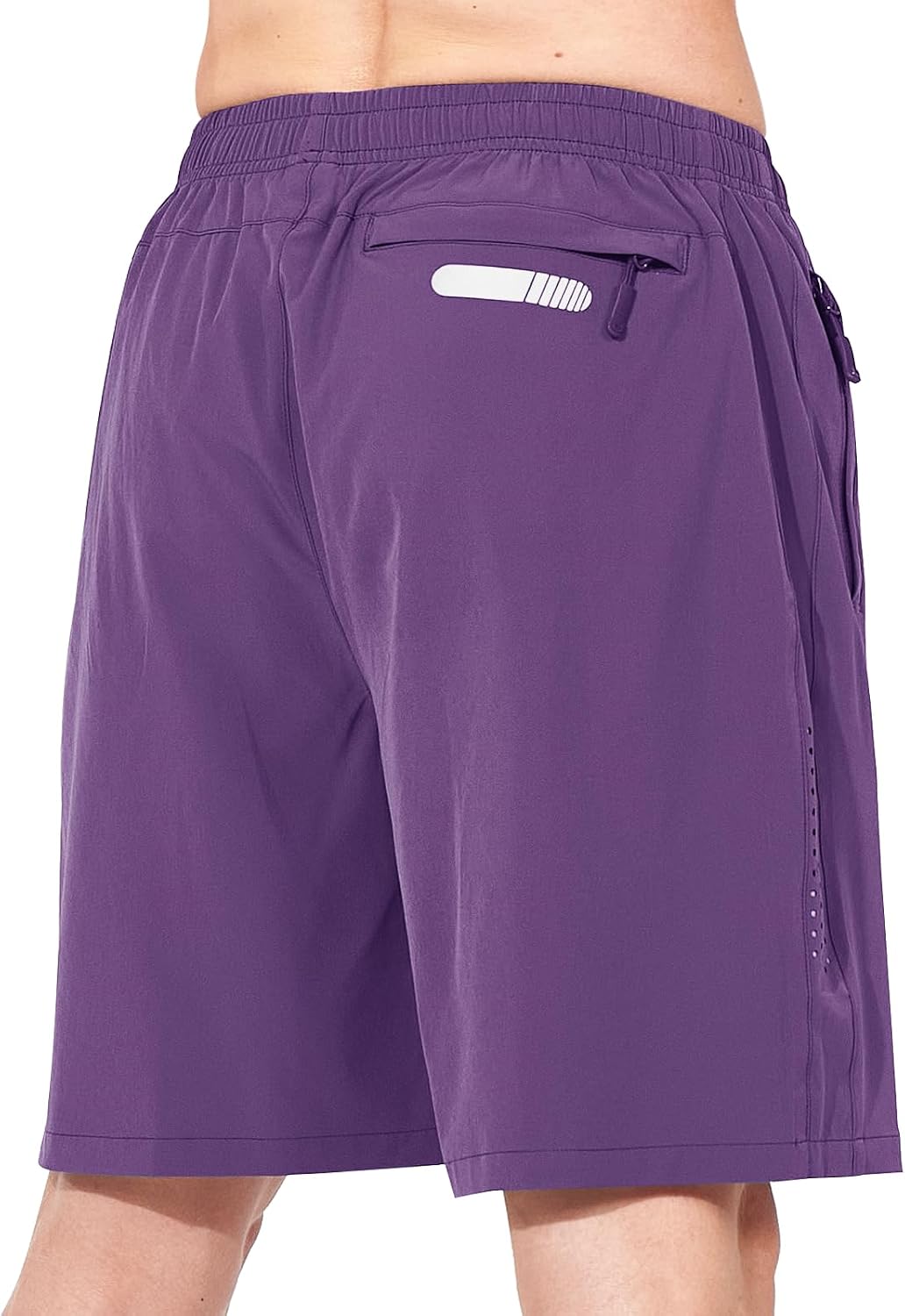 Men's Athletic Running Shorts Gym Workout 7"/9"/5" Quick Dry Lightweight Sports Basketball Tennis 3 Zipper Pockets