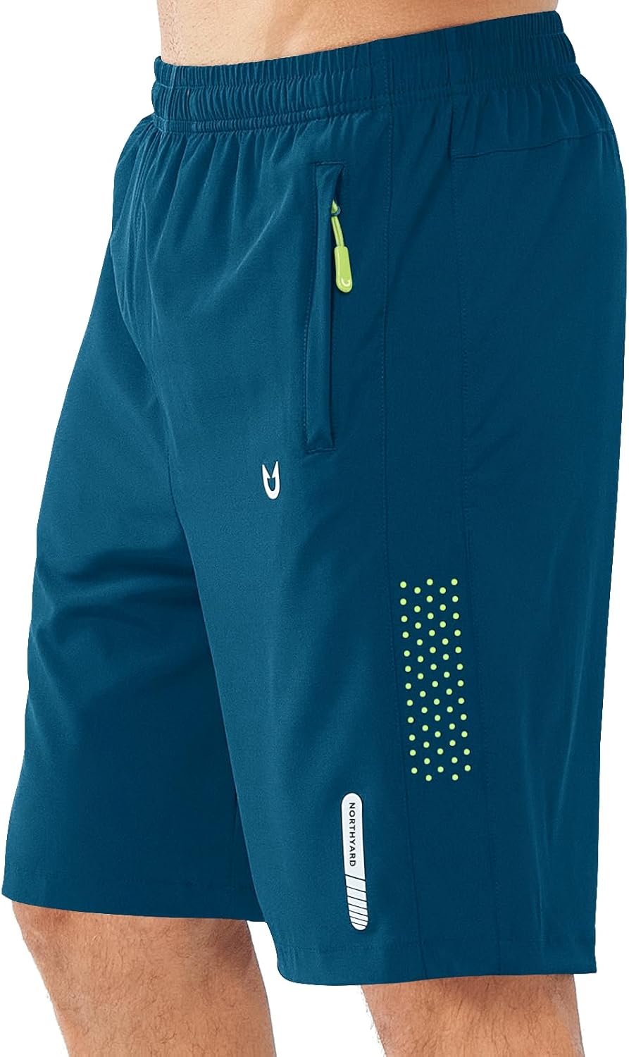 Men's Athletic Running Shorts Gym Workout 7"/9"/5" Quick Dry Lightweight Sports Basketball Tennis 3 Zipper Pockets