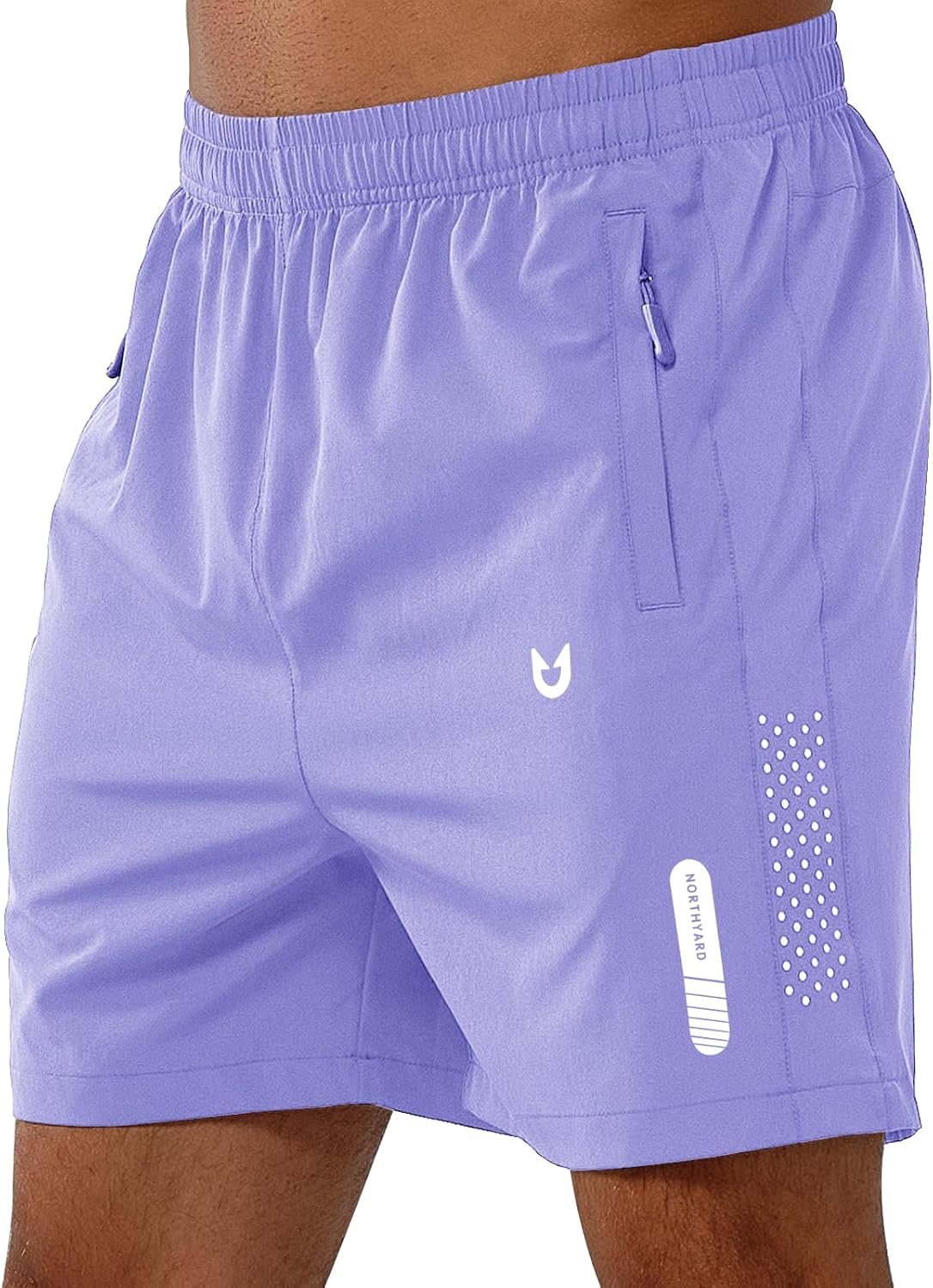 Men's Athletic Running Shorts Gym Workout 7"/9"/5" Quick Dry Lightweight Sports Basketball Tennis 3 Zipper Pockets