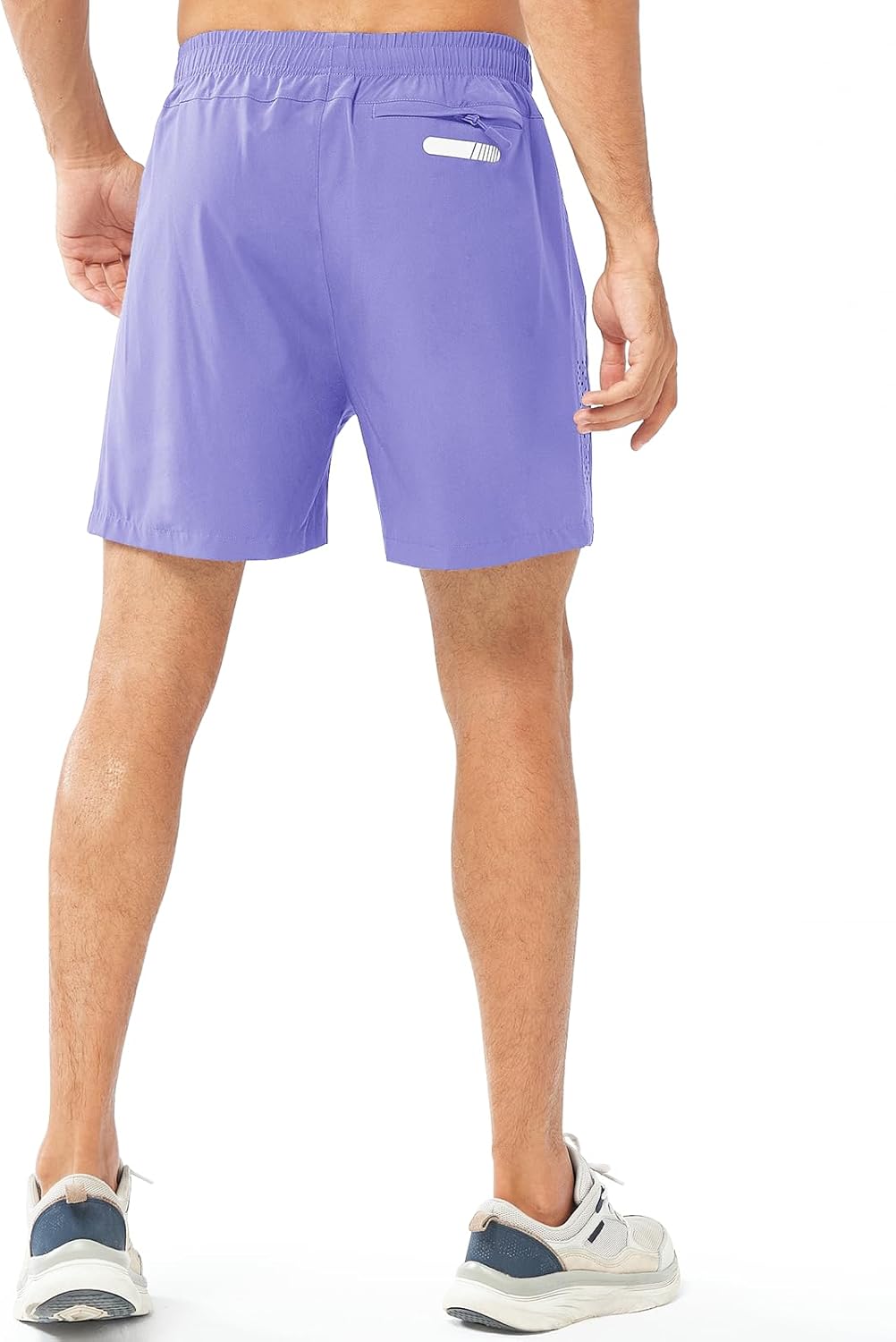 Men's Athletic Running Shorts Gym Workout 7"/9"/5" Quick Dry Lightweight Sports Basketball Tennis 3 Zipper Pockets