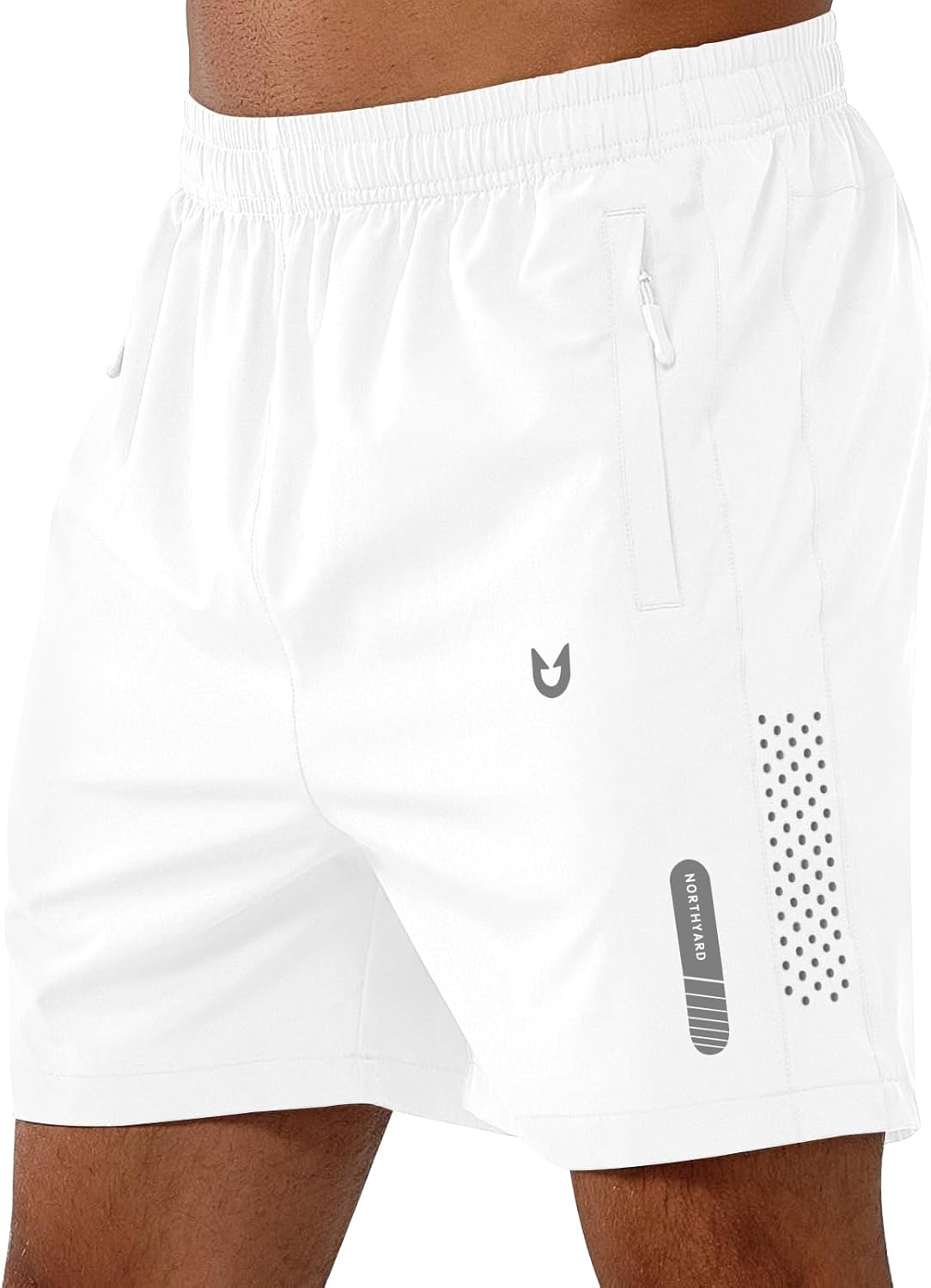 Men's Athletic Running Shorts Gym Workout 7"/9"/5" Quick Dry Lightweight Sports Basketball Tennis 3 Zipper Pockets