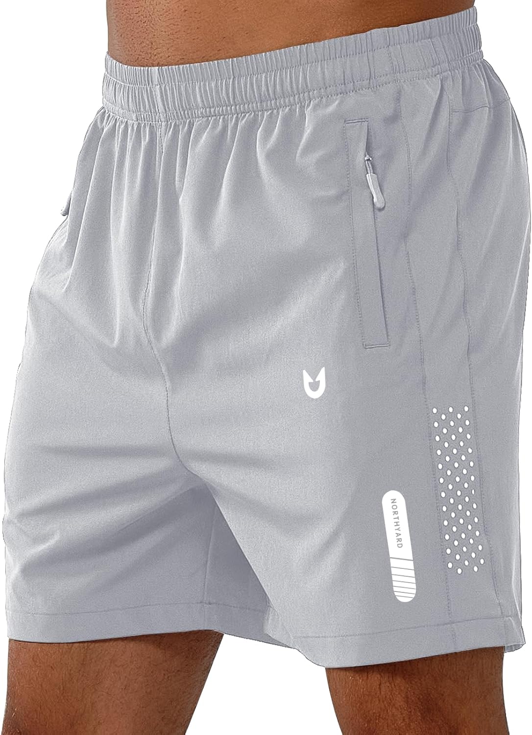 Men's Athletic Running Shorts Gym Workout 7"/9"/5" Quick Dry Lightweight Sports Basketball Tennis 3 Zipper Pockets