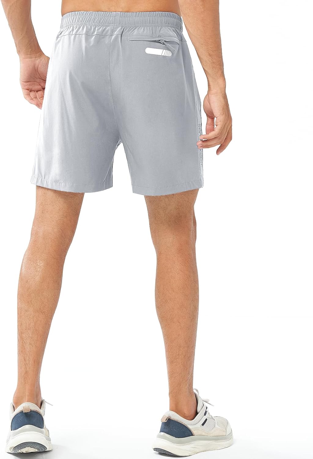 Men's Athletic Running Shorts Gym Workout 7"/9"/5" Quick Dry Lightweight Sports Basketball Tennis 3 Zipper Pockets