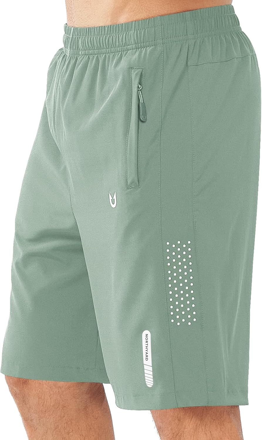 Men's Athletic Running Shorts Gym Workout 7"/9"/5" Quick Dry Lightweight Sports Basketball Tennis 3 Zipper Pockets