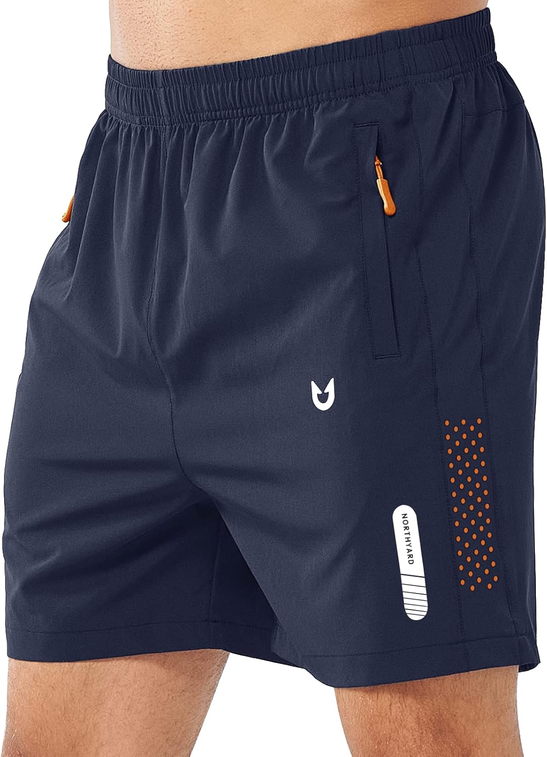 Men's Athletic Running Shorts Gym Workout 7"/9"/5" Quick Dry Lightweight Sports Basketball Tennis 3 Zipper Pockets