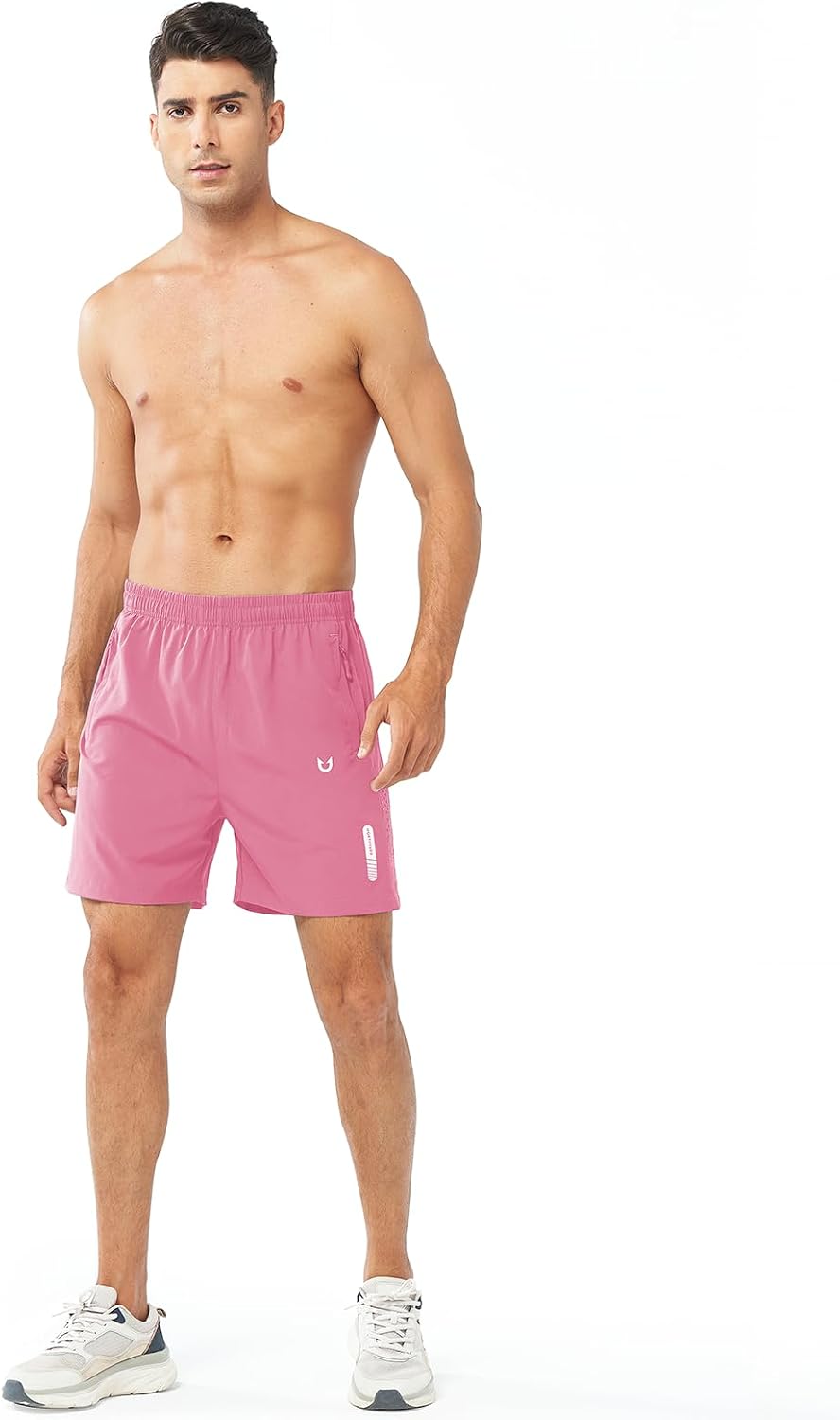 Men's Athletic Running Shorts Gym Workout 7"/9"/5" Quick Dry Lightweight Sports Basketball Tennis 3 Zipper Pockets