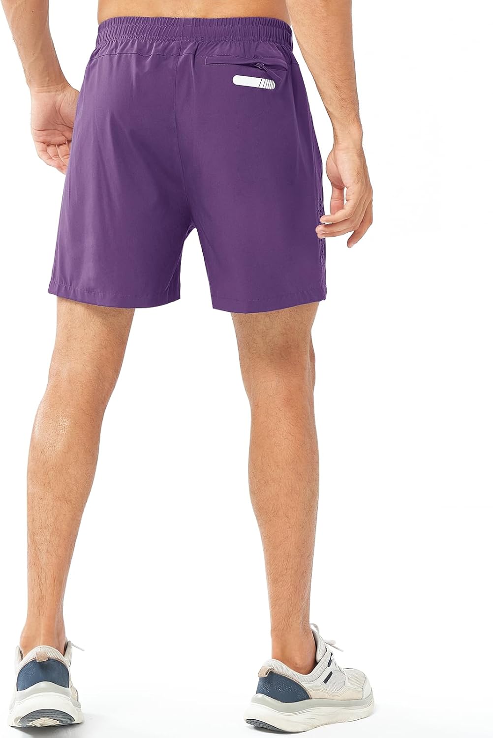 Men's Athletic Running Shorts Gym Workout 7"/9"/5" Quick Dry Lightweight Sports Basketball Tennis 3 Zipper Pockets