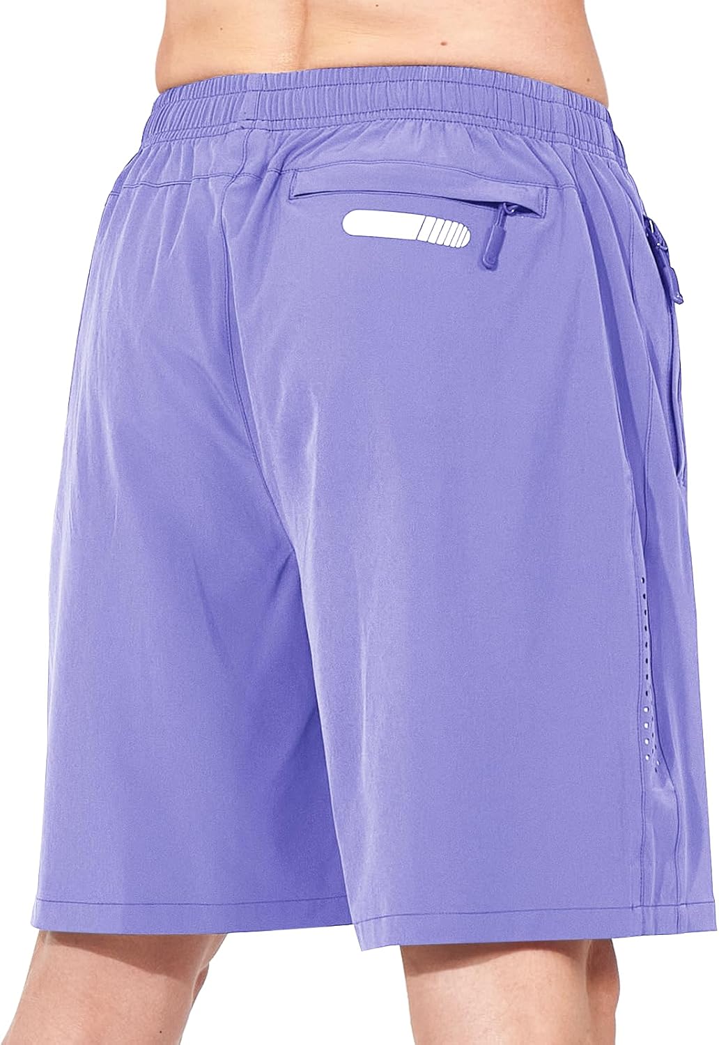 Men's Athletic Running Shorts Gym Workout 7"/9"/5" Quick Dry Lightweight Sports Basketball Tennis 3 Zipper Pockets