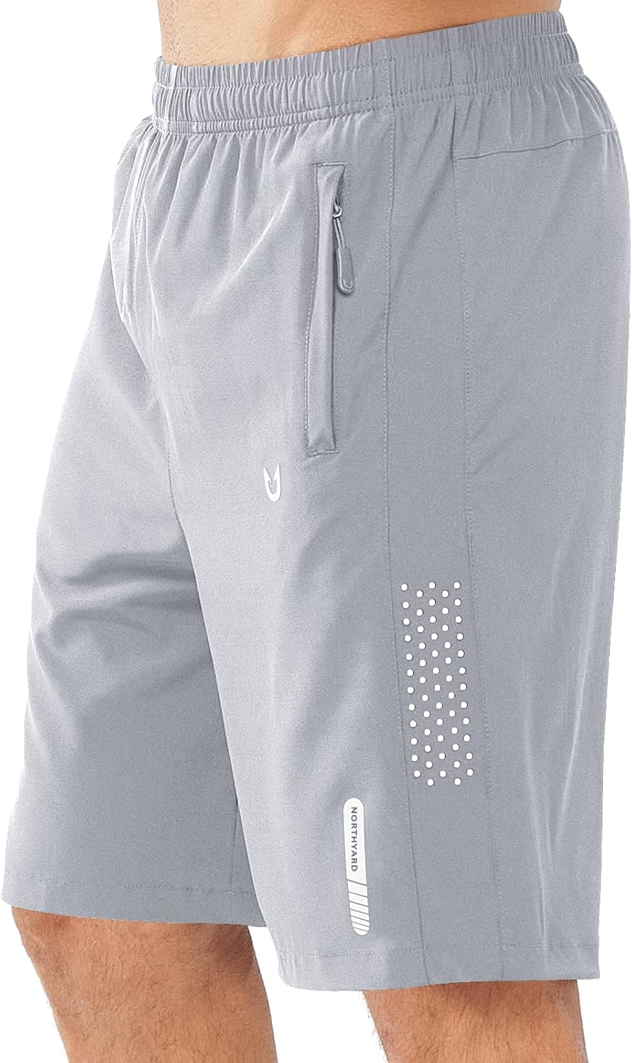 Men's Athletic Running Shorts Gym Workout 7"/9"/5" Quick Dry Lightweight Sports Basketball Tennis 3 Zipper Pockets