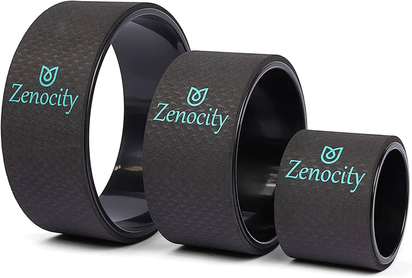 Yoga Back Roller - Yoga Wheel for Stretching and Back Pain Relief - Back Stretcher - Foam Roller - Balance Accessory for Stretching - Thick Padding for Comfort - Improve Flexibility