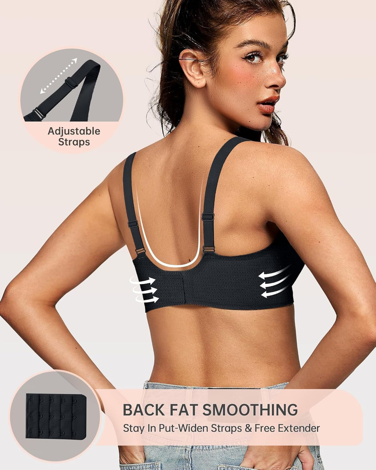 Womens Deep V Bras Wireless Comfortable Bra Supportive No Underwire Bras Tshirt Push Up Bralettes Plunge Seamless Bra - Colors A