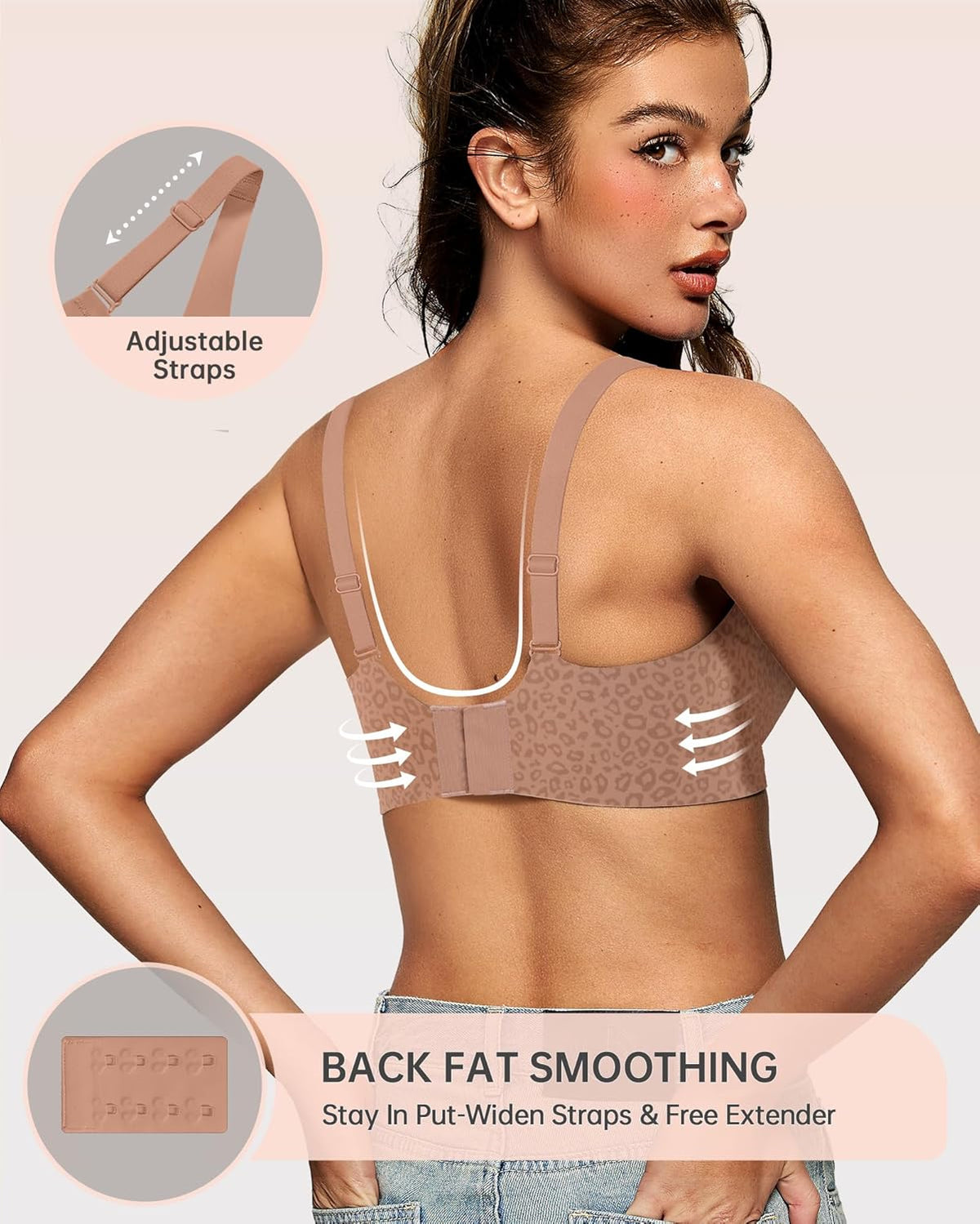 Womens Deep V Bras Wireless Comfortable Bra Supportive No Underwire Bras Tshirt Push Up Bralettes Plunge Seamless Bra - Colors A