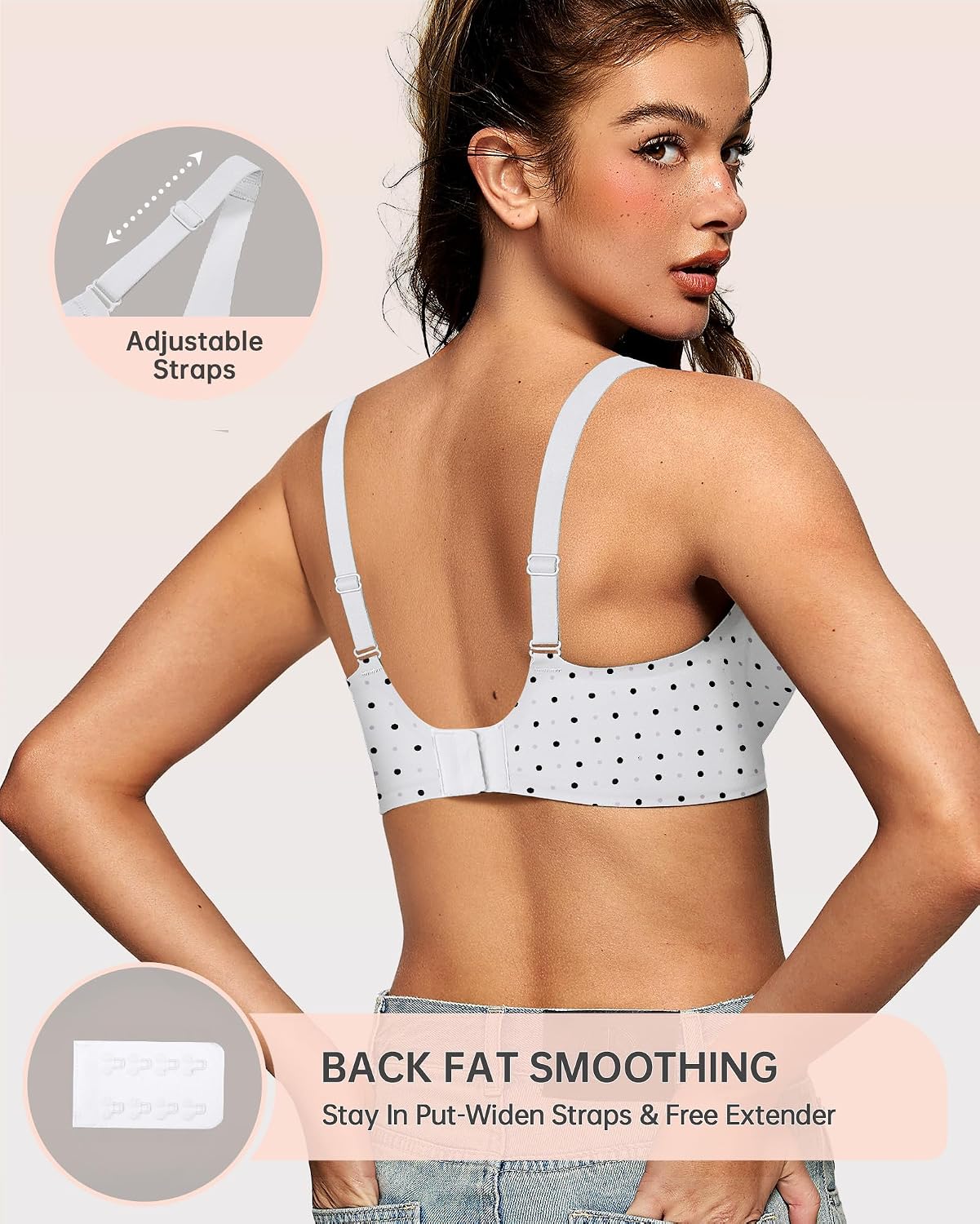 Womens Deep V Bras Wireless Comfortable Bra Supportive No Underwire Bras Tshirt Push Up Bralettes Plunge Seamless Bra - Colors A