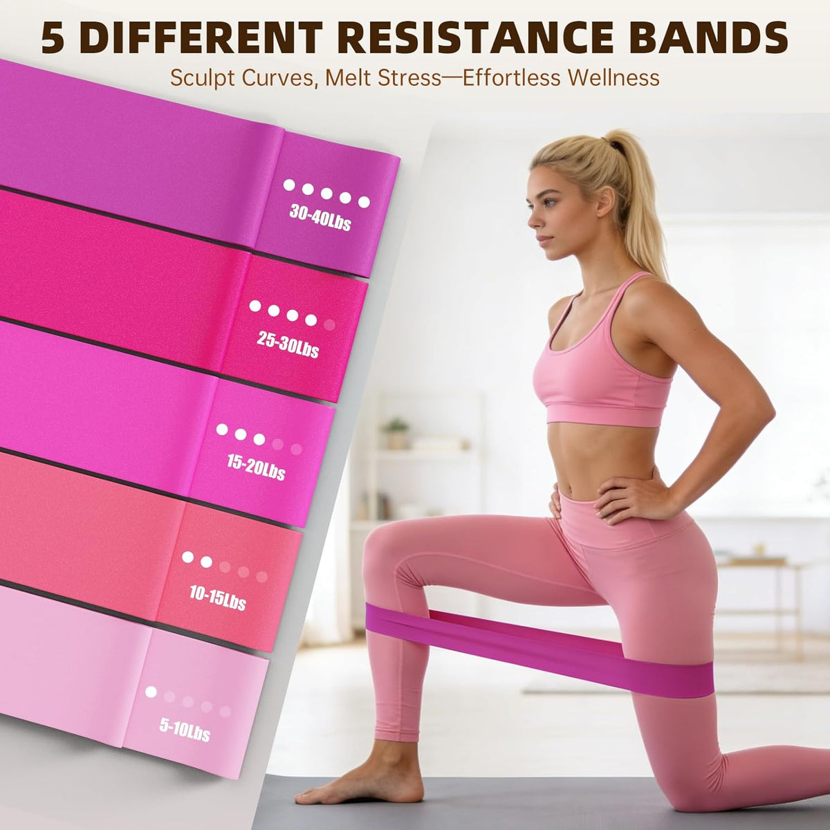 16PCS Pilates Kit, Home Pilates Workout Kit with Ankle Weights, Pilates Ring and Ball Set for Women, Pilates Equipment with Resistance Bands, Core Sliders & Socks for Starter Home Workouts