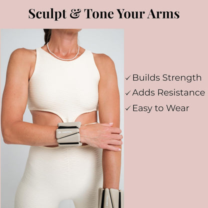 Wrist & Ankle Weights for Women – 2 lb Ankle Weights (Set of 2, 1 lb Each) | Arm Weights for Women | Leg Weights for Walking, Yoga, Cardio & Strength Training