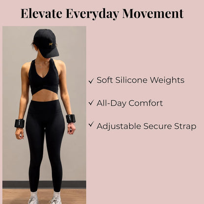 Wrist & Ankle Weights for Women – 2 lb Ankle Weights (Set of 2, 1 lb Each) | Arm Weights for Women | Leg Weights for Walking, Yoga, Cardio & Strength Training