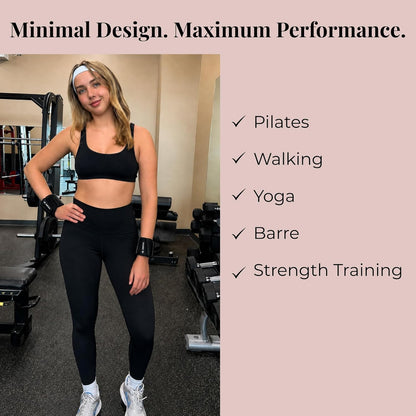 Wrist & Ankle Weights for Women – 2 lb Ankle Weights (Set of 2, 1 lb Each) | Arm Weights for Women | Leg Weights for Walking, Yoga, Cardio & Strength Training