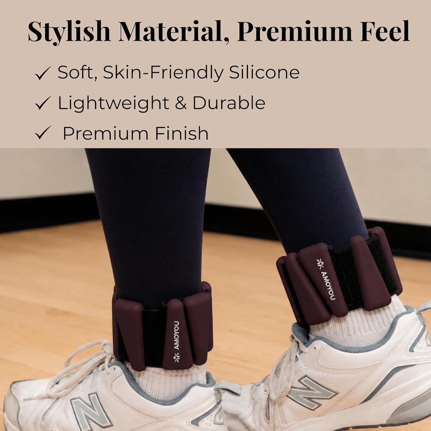 Wrist & Ankle Weights for Women – 2 lb Ankle Weights (Set of 2, 1 lb Each) | Arm Weights for Women | Leg Weights for Walking, Yoga, Cardio & Strength Training