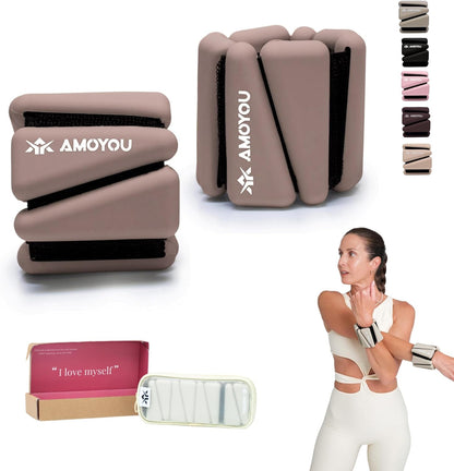 Wrist & Ankle Weights for Women – 2 lb Ankle Weights (Set of 2, 1 lb Each) | Arm Weights for Women | Leg Weights for Walking, Yoga, Cardio & Strength Training