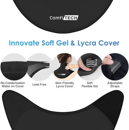 Neck Ice Pack Wrap Gel, Cooling Pad for Cervical and Shoulder, Large, 1 Pack