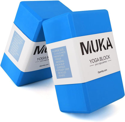 Yoga Blocks 4x6x9 Inch, High Density EVA Foam Yoga Brick for Meditation, Pilates