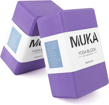Yoga Blocks 4x6x9 Inch, High Density EVA Foam Yoga Brick for Meditation, Pilates